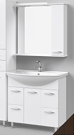 Водолей Мебель для ванной Колумбия 85 R венге – фотография-1